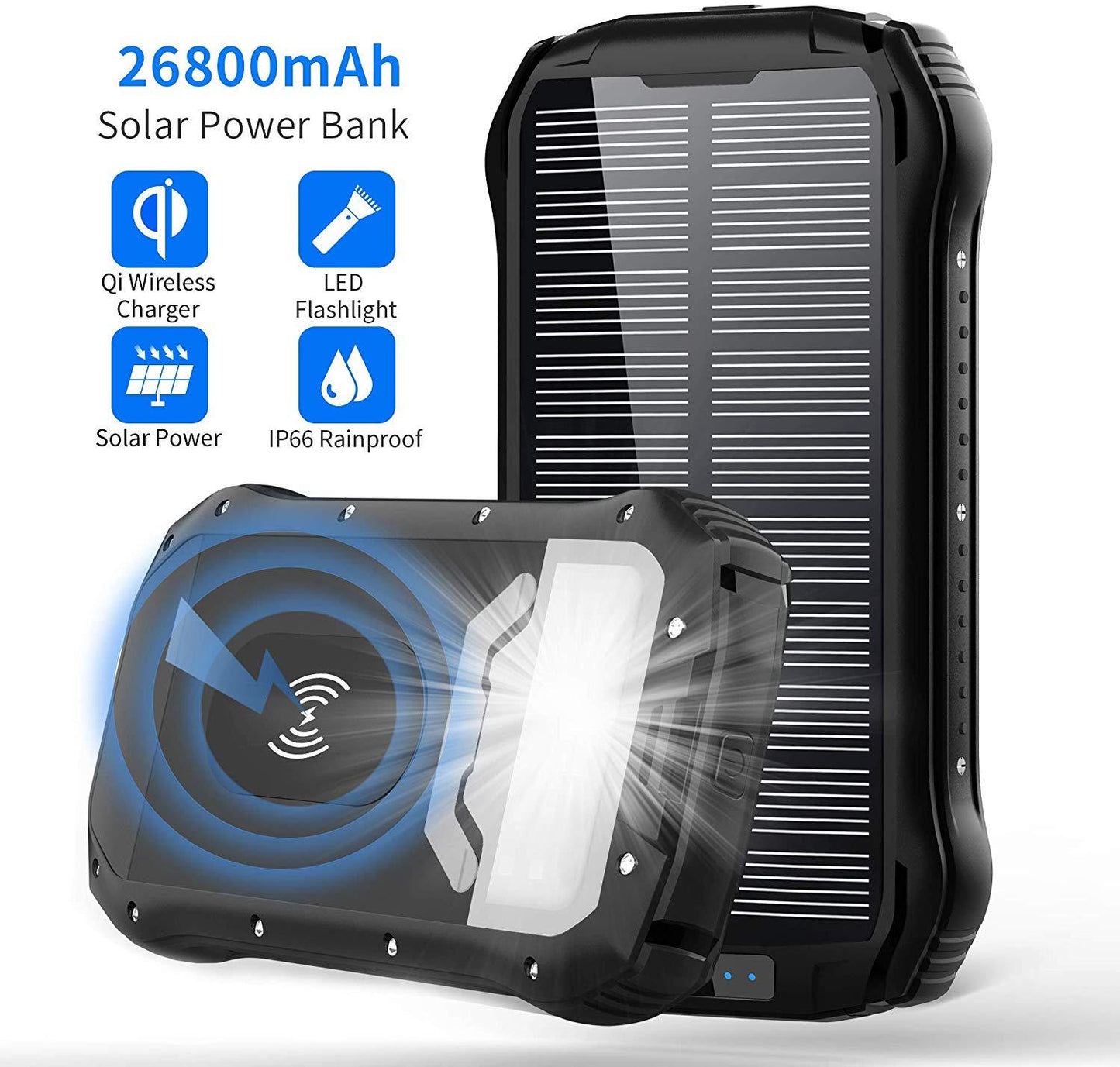 F16W Waterproof Solar Power Bank 16000 Mah