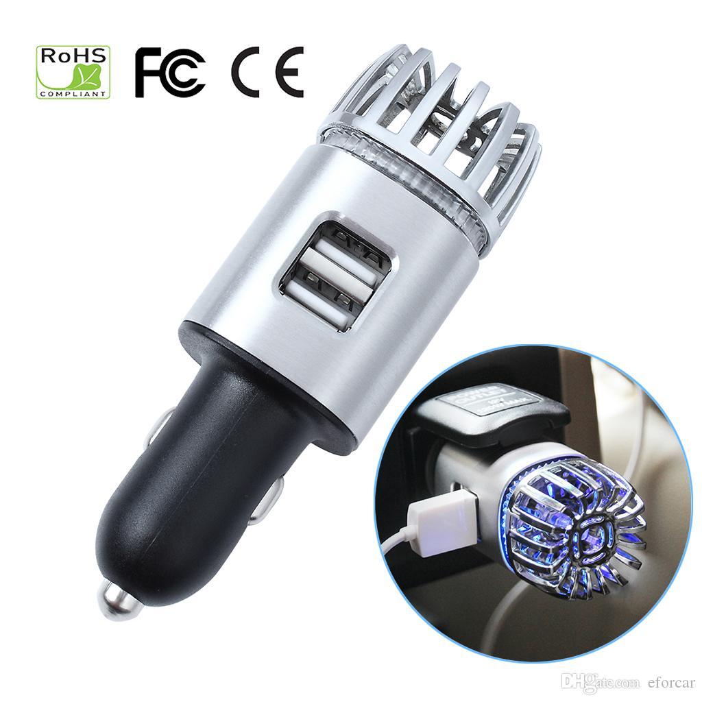 2 Port USB Car Charger Air Purifier